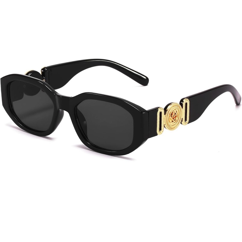 Black Sunglasses with Gold Accent